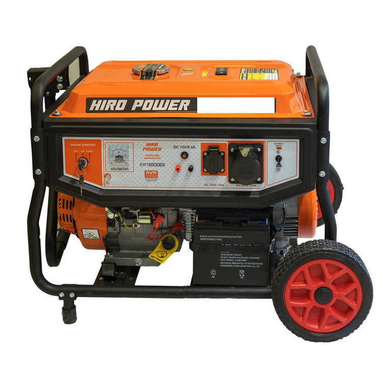 موتور برق 7/5 کیلووات هیرو پاور بنزینی استارتی تکفاز مدل HIRO POWER-KM18500E2