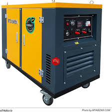 موتور برق 10.5 کیلووات سوپرسایلنت کاما با کولر روغن جهت خنک شدن تکفاز 45 آمپر