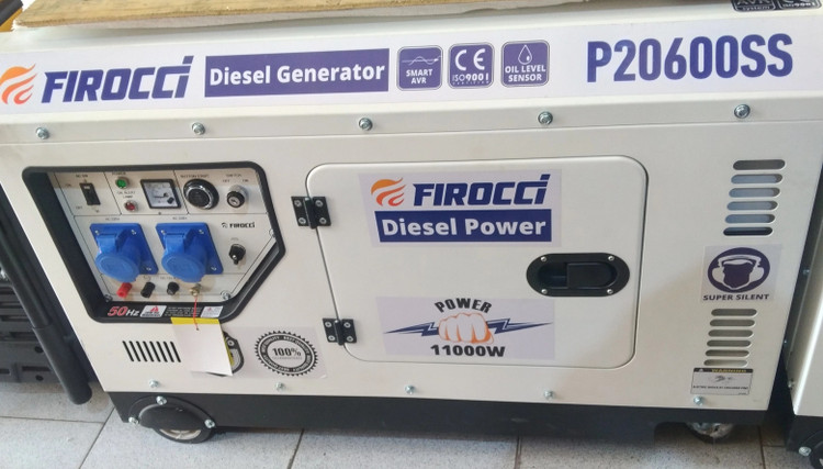 موتور برق دیزلی فیروچی 11 کیلووات سایلنت مدل FIROCCI P20600SS ریموت استارت