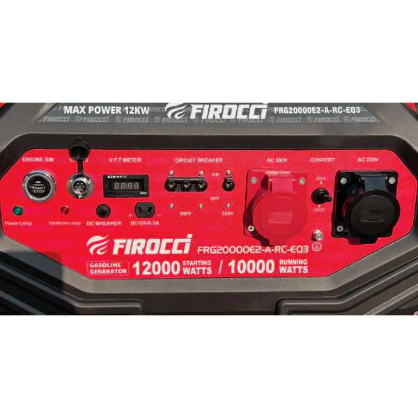 موتور برق 12کیلو وات خروجی سه فاز ریموت دار فیروچی مدل FRG20000E2-A-RC- EQ3