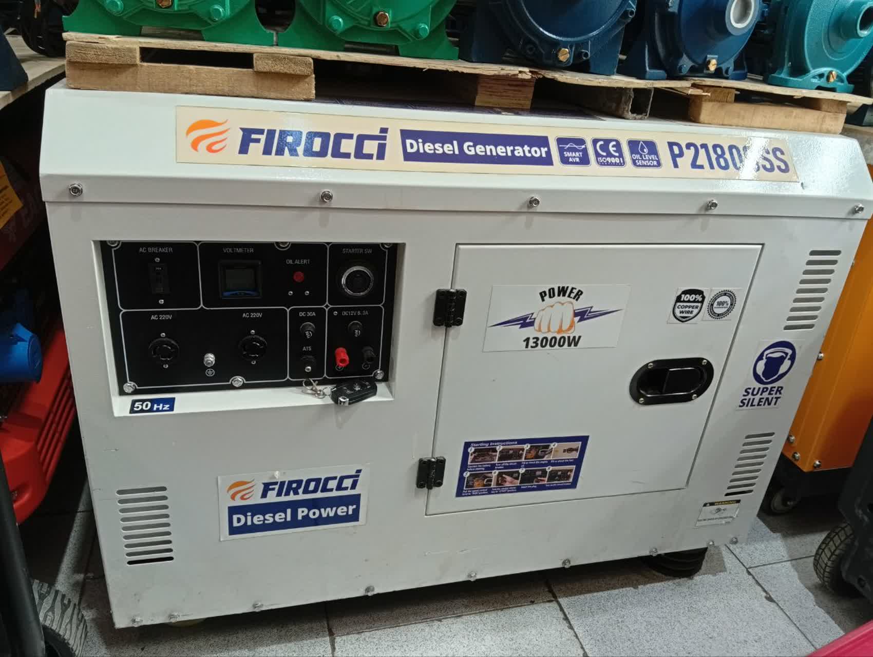 موتور برق ۱۳ کیلووات فیروچی سوپرسایلنت مدل P21800SS (تک‌فاز)