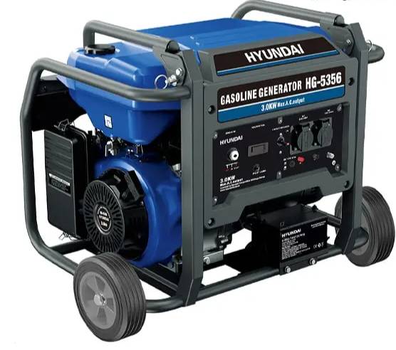 موتور برق بنزینی هیوندای مدل HG-5356 ظرفیت ۳ کیلووات تک فاز