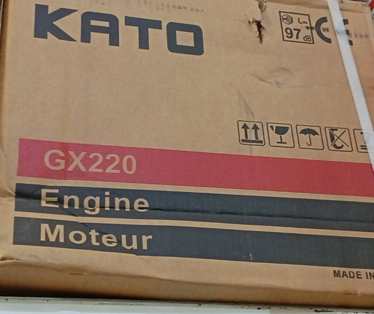 موتور تک بنزینی کاتو مدل KATO GX220 (توان 7.5 اسب بخار - طرح هوندا GX)
