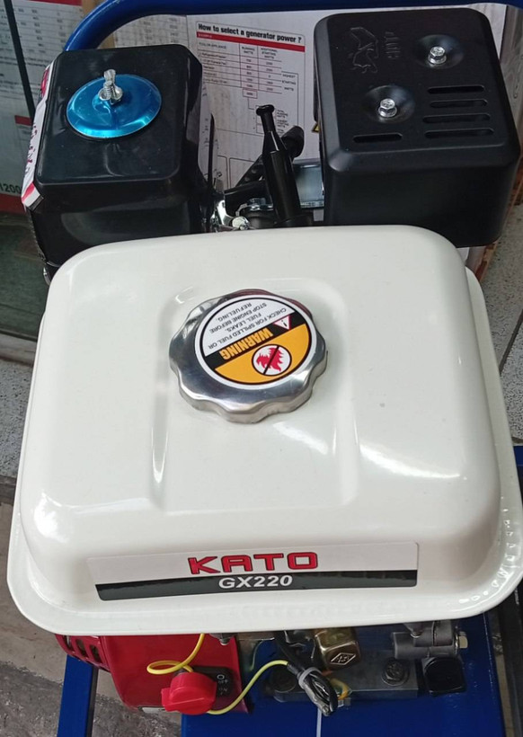 موتور تک بنزینی کاتو مدل KATO GX220 (توان 7.5 اسب بخار - طرح هوندا GX)