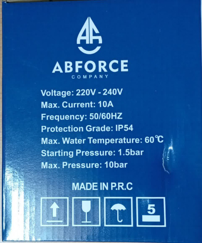 کلید اتوماتیک پمپ آب آبفورس مدل ABFORCE DSK-8.1