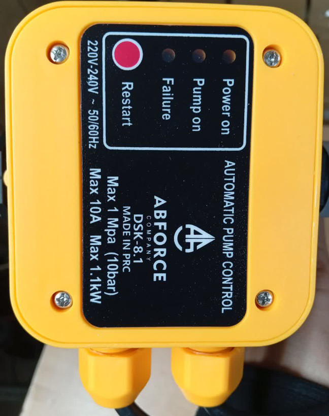 کلید اتوماتیک پمپ آب آبفورس مدل ABFORCE DSK-8.1